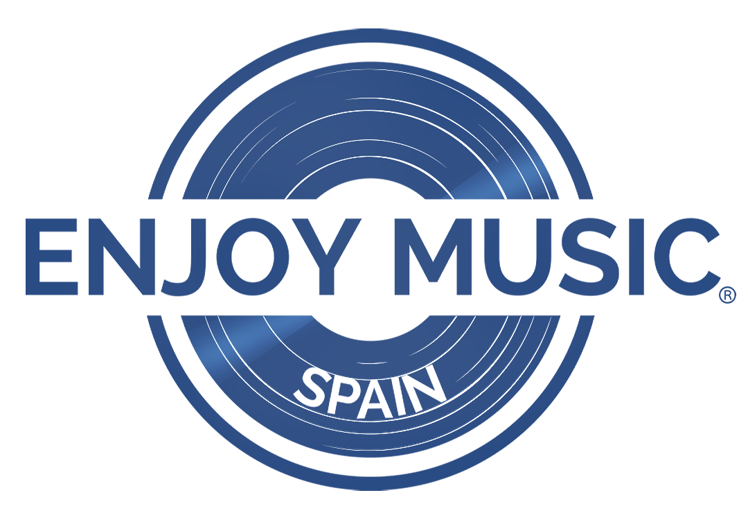 Logotipo oficial azul de Enjoy Music Spain
